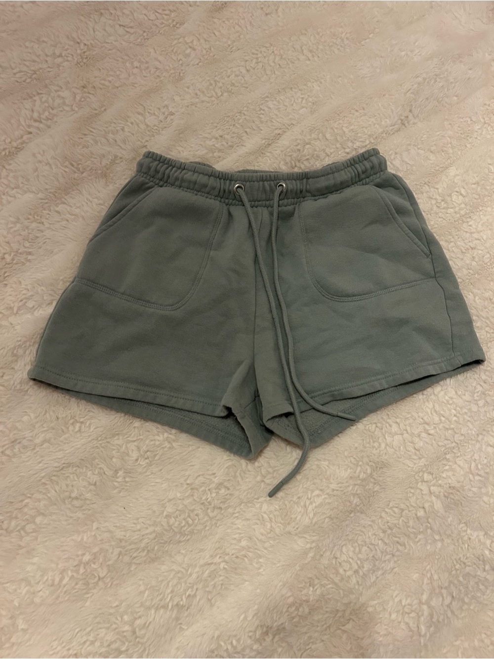 Ardene Sage Green Drawstring Jersey Shorts